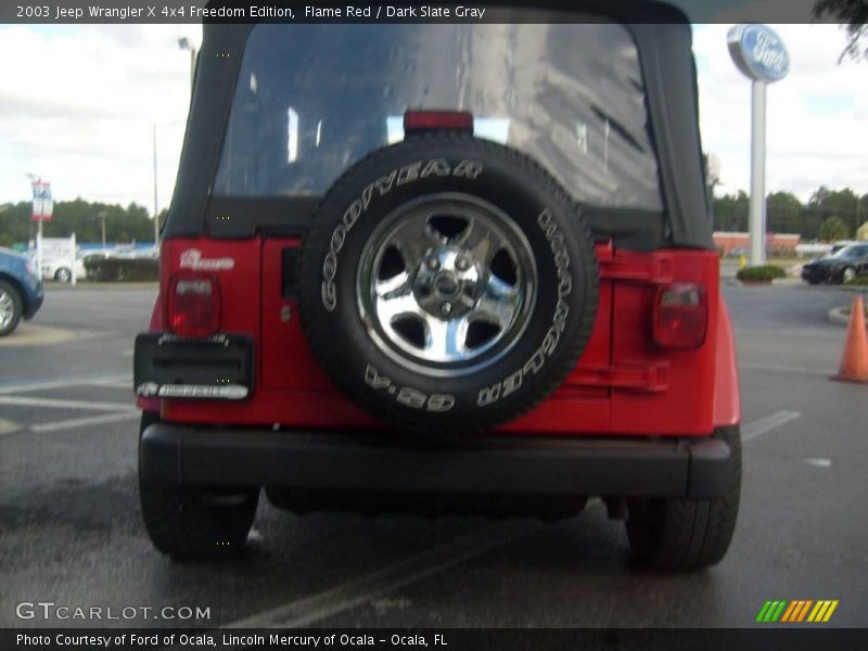 Flame Red / Dark Slate Gray 2003 Jeep Wrangler X 4x4 Freedom Edition