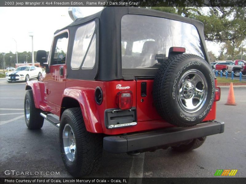 Flame Red / Dark Slate Gray 2003 Jeep Wrangler X 4x4 Freedom Edition