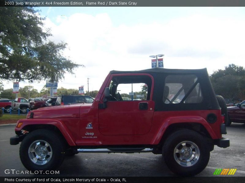Flame Red / Dark Slate Gray 2003 Jeep Wrangler X 4x4 Freedom Edition