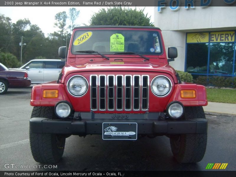 Flame Red / Dark Slate Gray 2003 Jeep Wrangler X 4x4 Freedom Edition