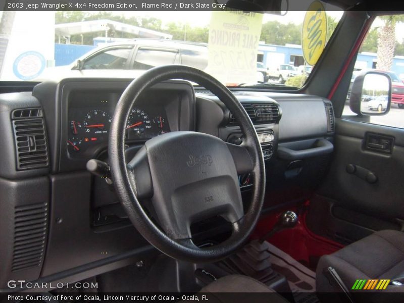 Flame Red / Dark Slate Gray 2003 Jeep Wrangler X 4x4 Freedom Edition