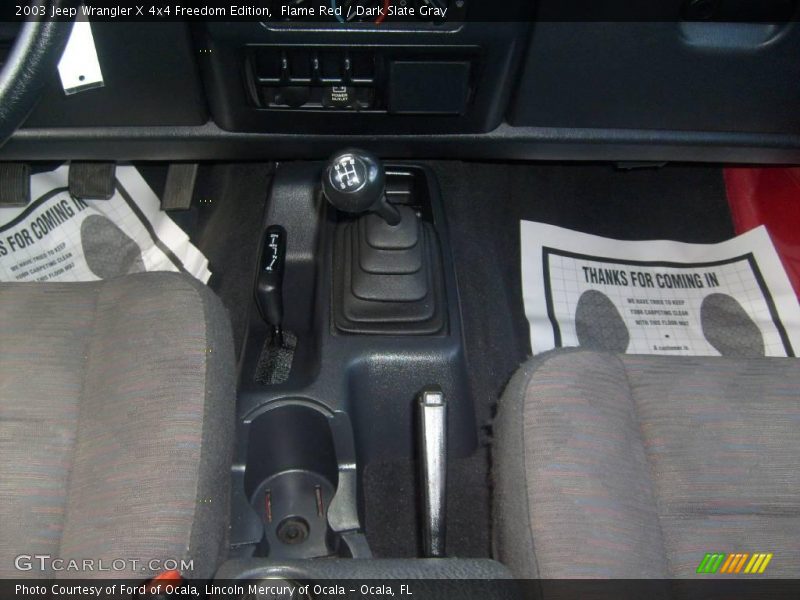Flame Red / Dark Slate Gray 2003 Jeep Wrangler X 4x4 Freedom Edition