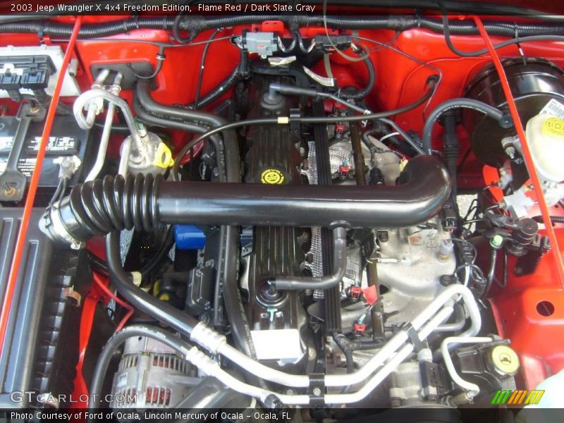 Flame Red / Dark Slate Gray 2003 Jeep Wrangler X 4x4 Freedom Edition