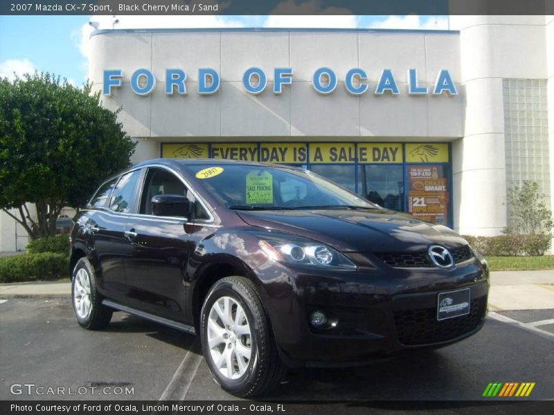 Black Cherry Mica / Sand 2007 Mazda CX-7 Sport