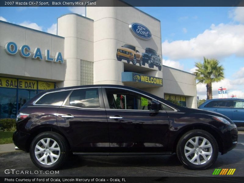 Black Cherry Mica / Sand 2007 Mazda CX-7 Sport