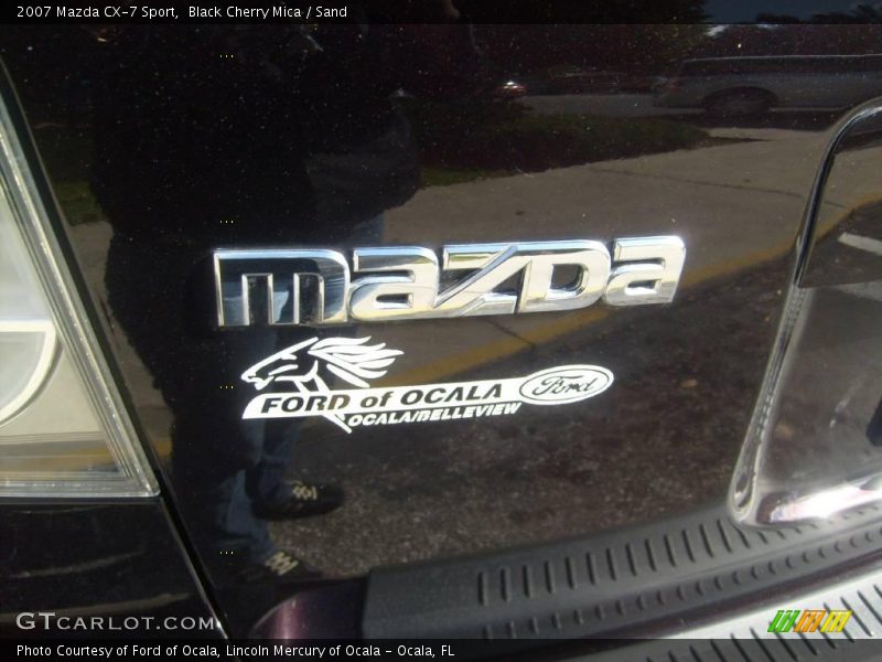 Black Cherry Mica / Sand 2007 Mazda CX-7 Sport