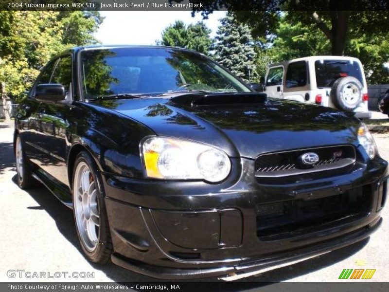 Java Black Pearl / Blue Ecsaine/Black 2004 Subaru Impreza WRX STi