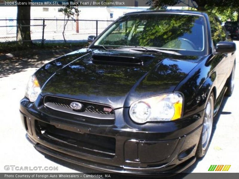Java Black Pearl / Blue Ecsaine/Black 2004 Subaru Impreza WRX STi