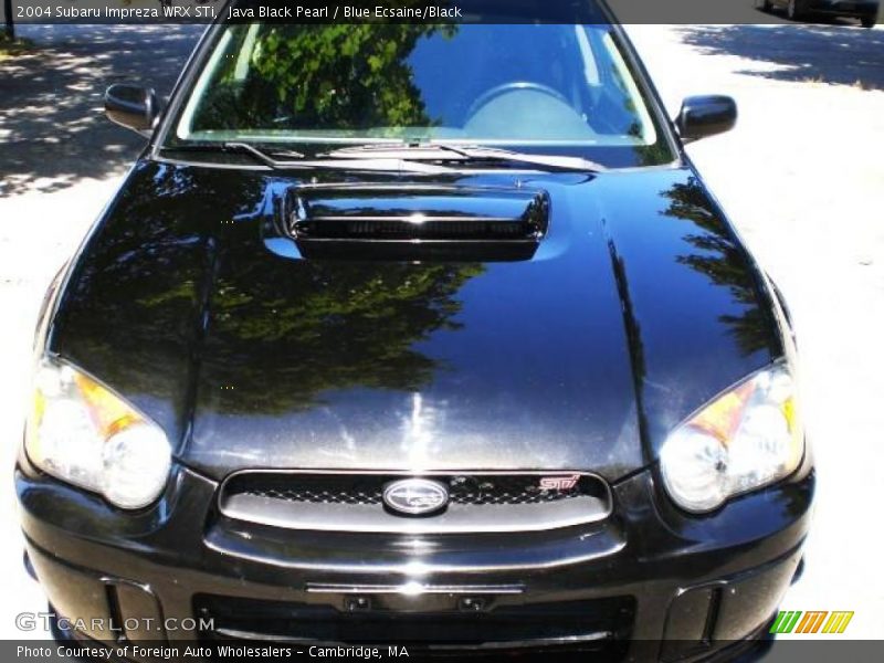 Java Black Pearl / Blue Ecsaine/Black 2004 Subaru Impreza WRX STi