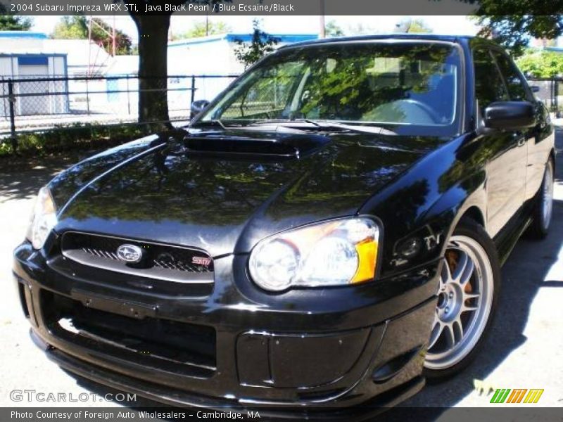Java Black Pearl / Blue Ecsaine/Black 2004 Subaru Impreza WRX STi