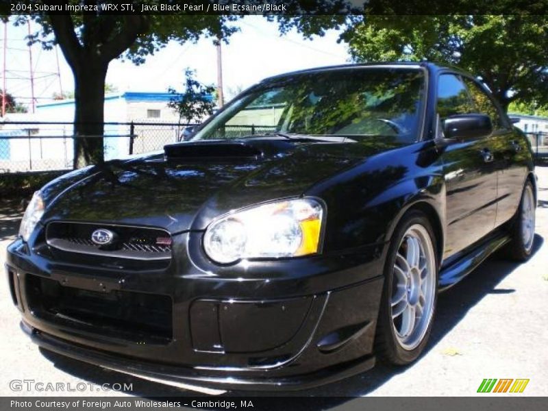 Java Black Pearl / Blue Ecsaine/Black 2004 Subaru Impreza WRX STi