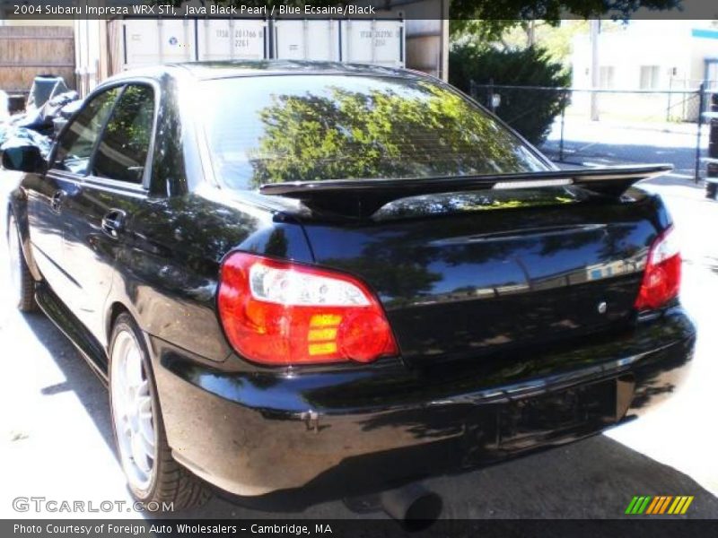 Java Black Pearl / Blue Ecsaine/Black 2004 Subaru Impreza WRX STi