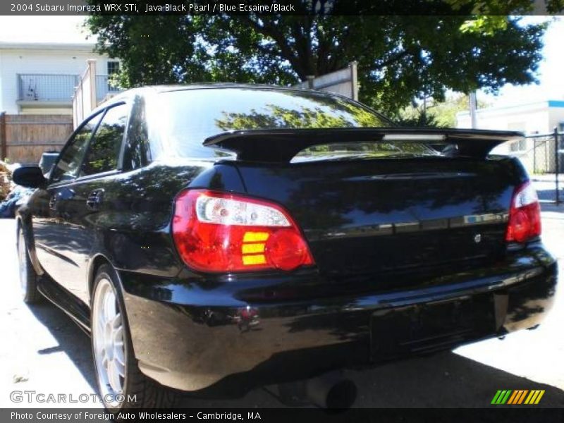Java Black Pearl / Blue Ecsaine/Black 2004 Subaru Impreza WRX STi