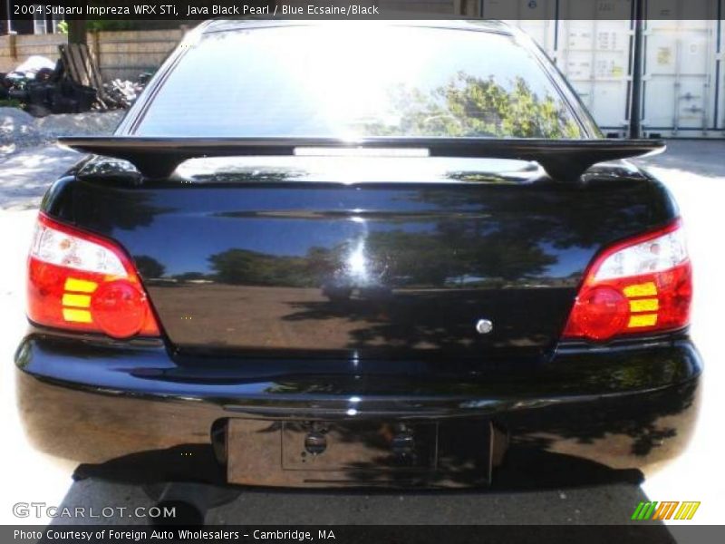 Java Black Pearl / Blue Ecsaine/Black 2004 Subaru Impreza WRX STi