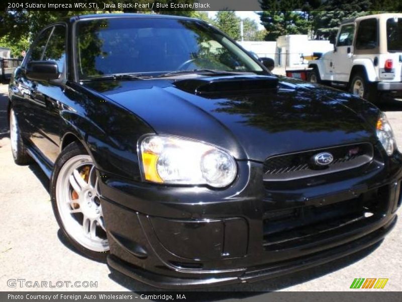 Java Black Pearl / Blue Ecsaine/Black 2004 Subaru Impreza WRX STi