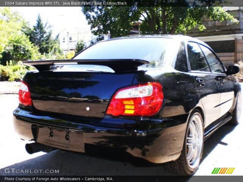 Java Black Pearl / Blue Ecsaine/Black 2004 Subaru Impreza WRX STi