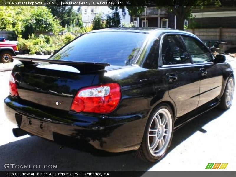 Java Black Pearl / Blue Ecsaine/Black 2004 Subaru Impreza WRX STi