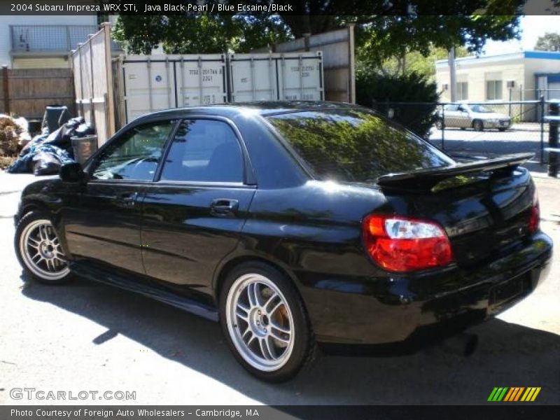 Java Black Pearl / Blue Ecsaine/Black 2004 Subaru Impreza WRX STi