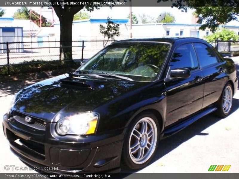 Java Black Pearl / Blue Ecsaine/Black 2004 Subaru Impreza WRX STi