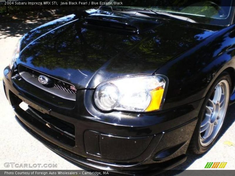 Java Black Pearl / Blue Ecsaine/Black 2004 Subaru Impreza WRX STi