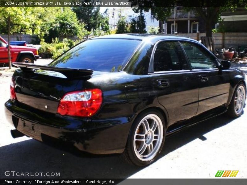 Java Black Pearl / Blue Ecsaine/Black 2004 Subaru Impreza WRX STi