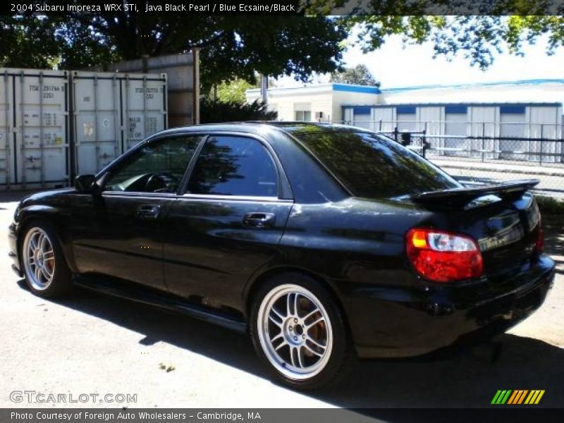 Java Black Pearl / Blue Ecsaine/Black 2004 Subaru Impreza WRX STi
