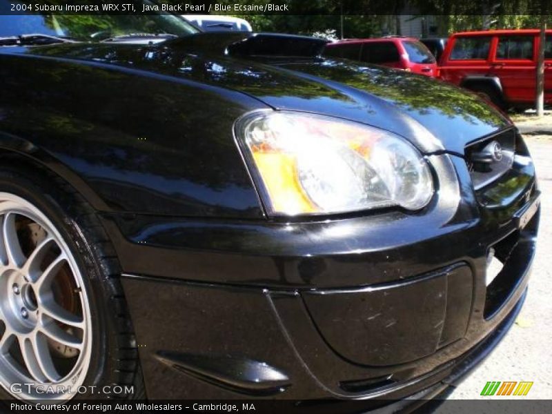 Java Black Pearl / Blue Ecsaine/Black 2004 Subaru Impreza WRX STi