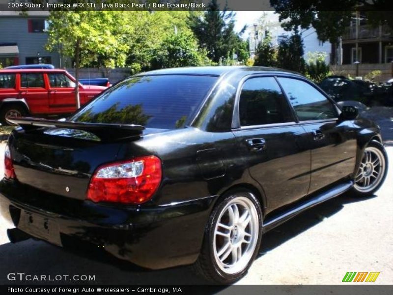 Java Black Pearl / Blue Ecsaine/Black 2004 Subaru Impreza WRX STi