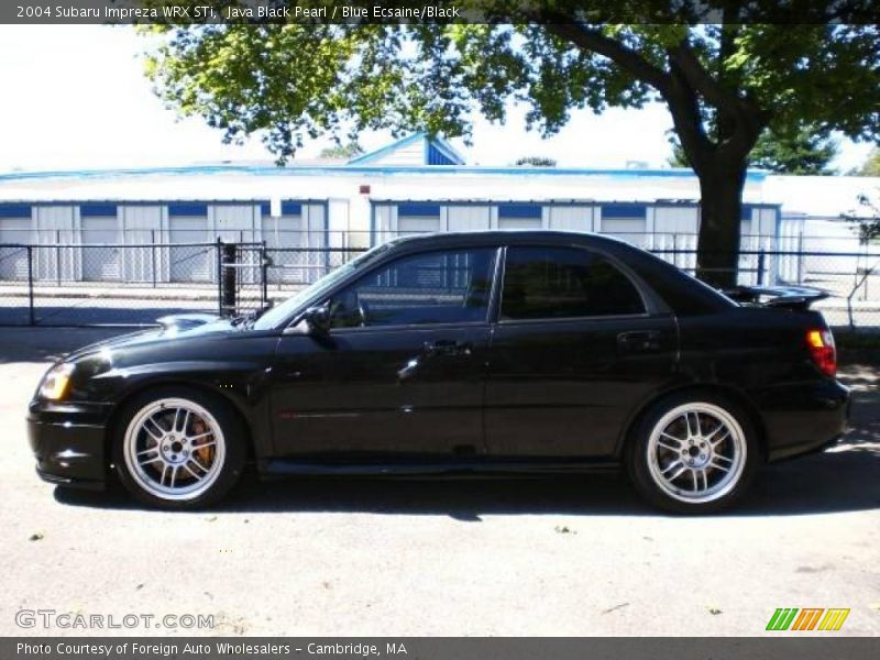 Java Black Pearl / Blue Ecsaine/Black 2004 Subaru Impreza WRX STi