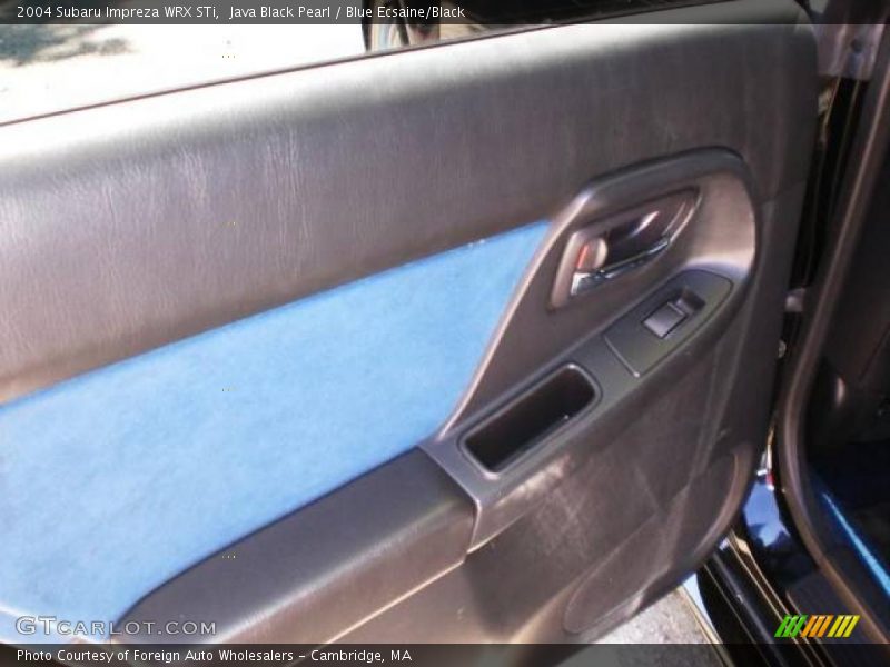 Java Black Pearl / Blue Ecsaine/Black 2004 Subaru Impreza WRX STi