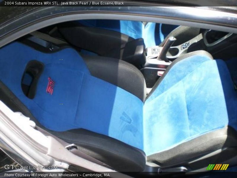 Java Black Pearl / Blue Ecsaine/Black 2004 Subaru Impreza WRX STi