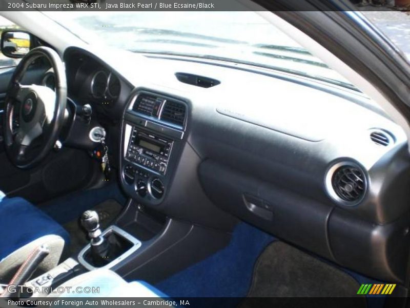 Java Black Pearl / Blue Ecsaine/Black 2004 Subaru Impreza WRX STi