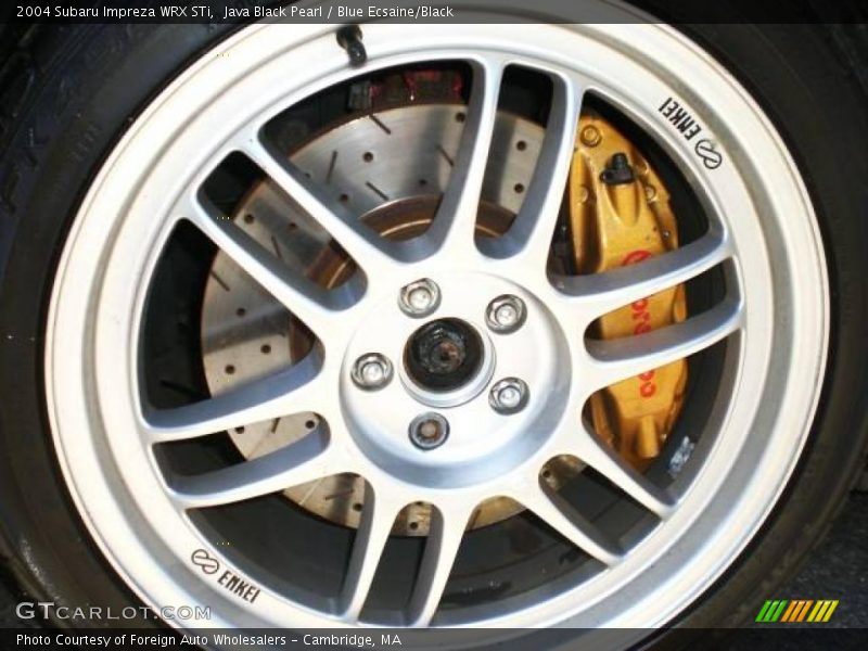 Java Black Pearl / Blue Ecsaine/Black 2004 Subaru Impreza WRX STi