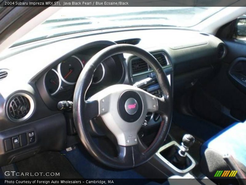 Java Black Pearl / Blue Ecsaine/Black 2004 Subaru Impreza WRX STi
