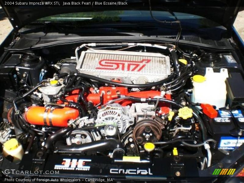 Java Black Pearl / Blue Ecsaine/Black 2004 Subaru Impreza WRX STi