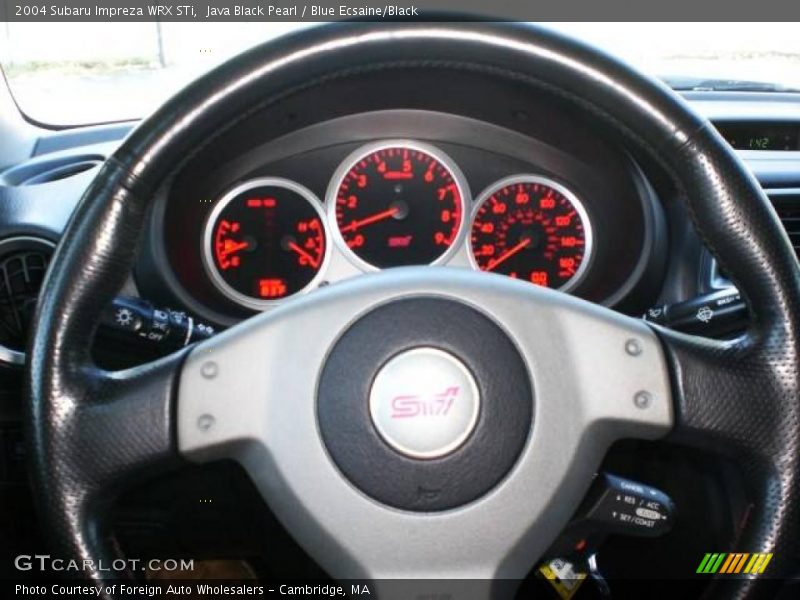 Java Black Pearl / Blue Ecsaine/Black 2004 Subaru Impreza WRX STi