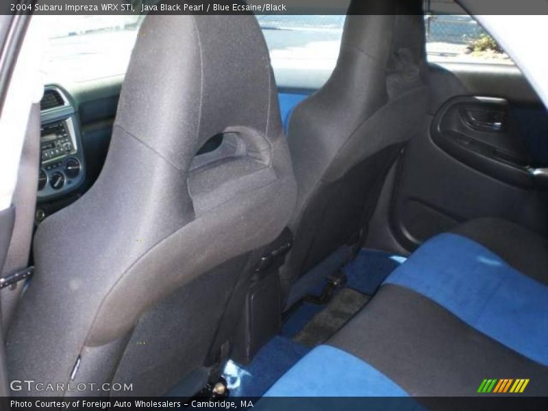 Java Black Pearl / Blue Ecsaine/Black 2004 Subaru Impreza WRX STi