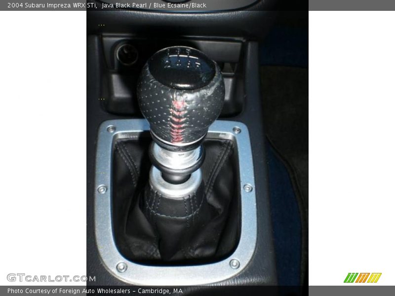 Java Black Pearl / Blue Ecsaine/Black 2004 Subaru Impreza WRX STi
