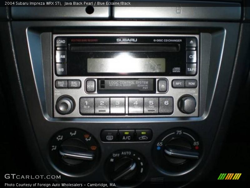 Java Black Pearl / Blue Ecsaine/Black 2004 Subaru Impreza WRX STi