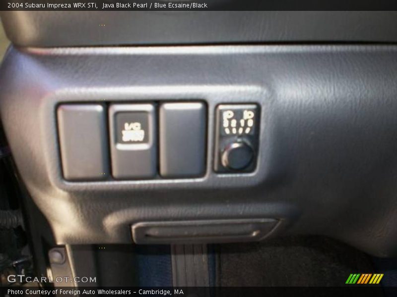 Java Black Pearl / Blue Ecsaine/Black 2004 Subaru Impreza WRX STi