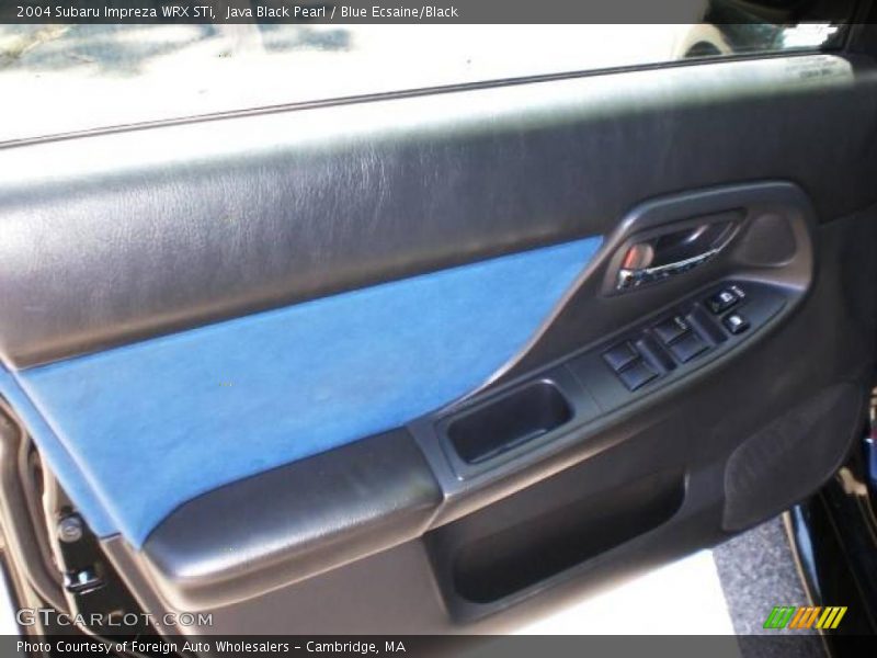 Java Black Pearl / Blue Ecsaine/Black 2004 Subaru Impreza WRX STi