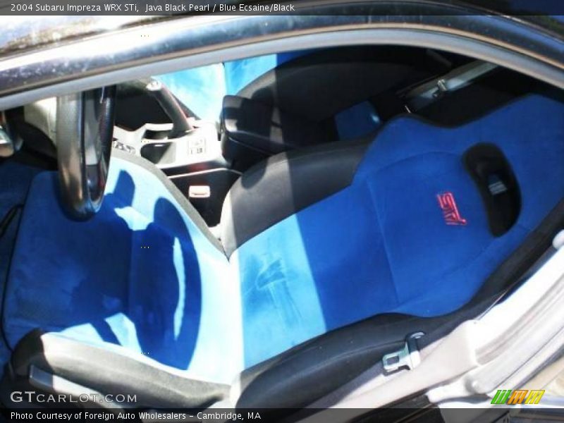Java Black Pearl / Blue Ecsaine/Black 2004 Subaru Impreza WRX STi