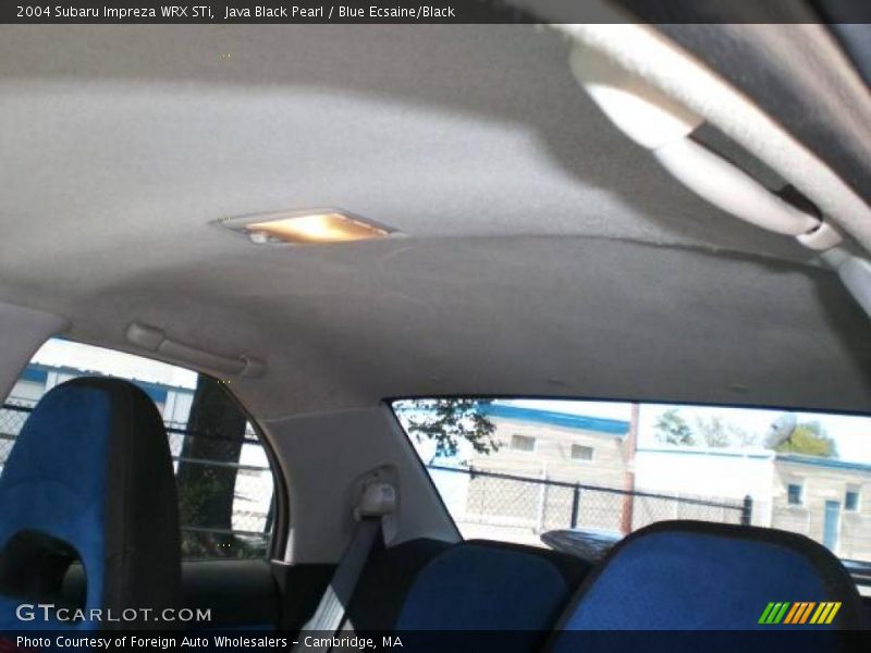 Java Black Pearl / Blue Ecsaine/Black 2004 Subaru Impreza WRX STi