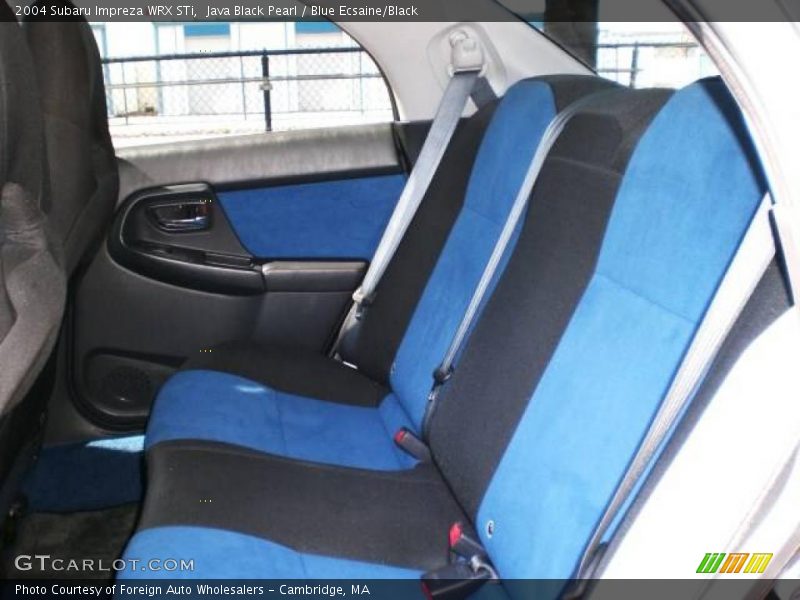 Java Black Pearl / Blue Ecsaine/Black 2004 Subaru Impreza WRX STi