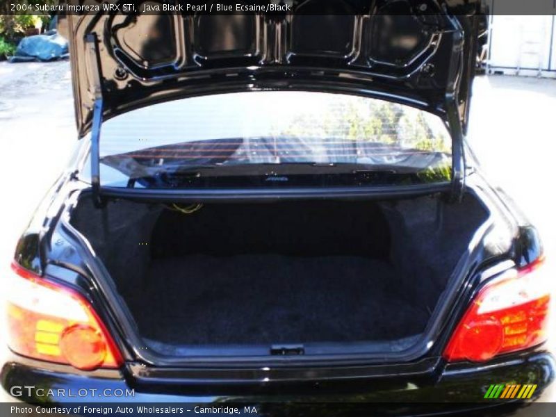 Java Black Pearl / Blue Ecsaine/Black 2004 Subaru Impreza WRX STi