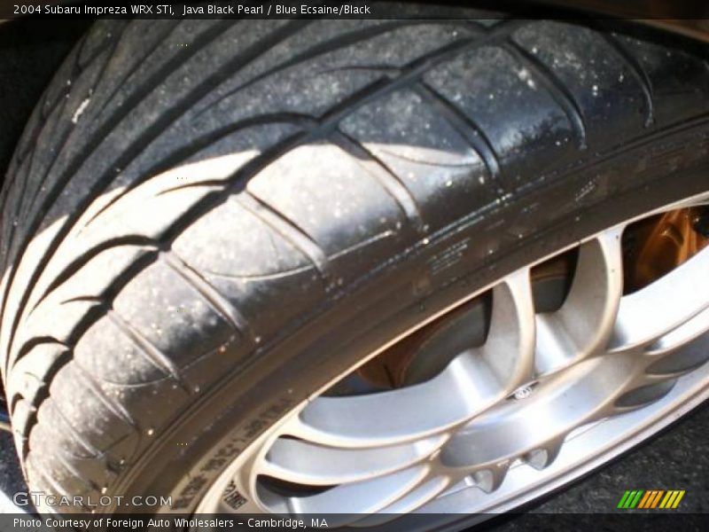Java Black Pearl / Blue Ecsaine/Black 2004 Subaru Impreza WRX STi