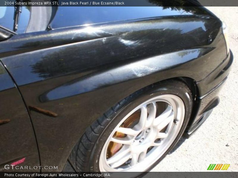 Java Black Pearl / Blue Ecsaine/Black 2004 Subaru Impreza WRX STi