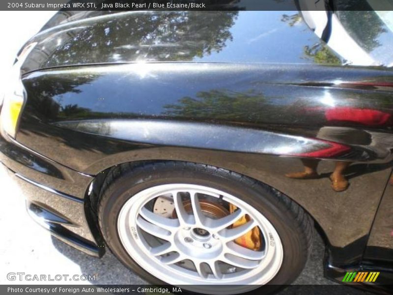 Java Black Pearl / Blue Ecsaine/Black 2004 Subaru Impreza WRX STi