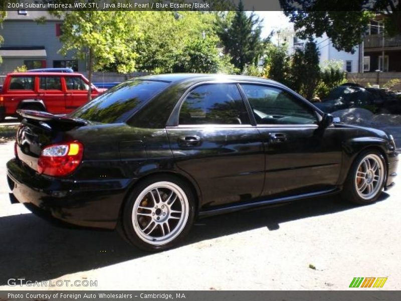 Java Black Pearl / Blue Ecsaine/Black 2004 Subaru Impreza WRX STi