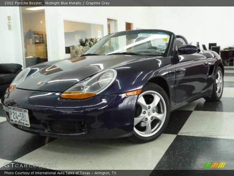 Midnight Blue Metallic / Graphite Grey 2002 Porsche Boxster
